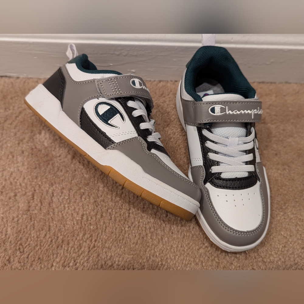 Champion Kids' Gray and White Sneakers